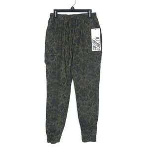 Almost Famous NWT camo snakeskin print jogger pants Small